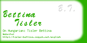 bettina tisler business card